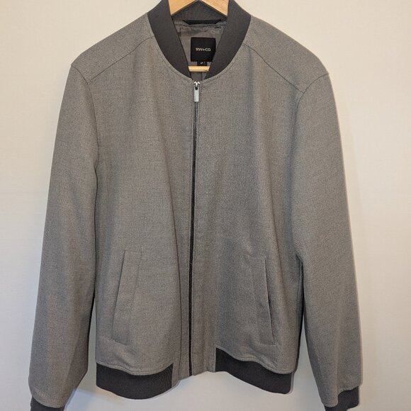 Men's RW & Co. Grey Bomber Jacket - Picture 1 of 7